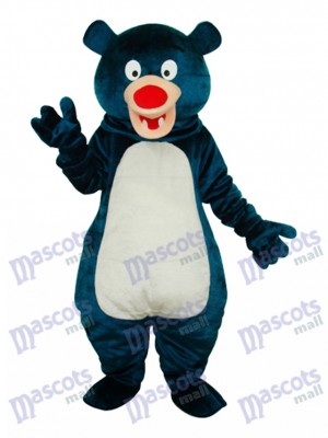 Blue Bear Mascot Adult Costume Animal 