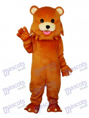 Bear with Strange Mouth Mascot Adult Costume Animal 