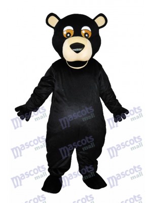 Round Mouth Black Bear Adult Mascot Costumes Animal 