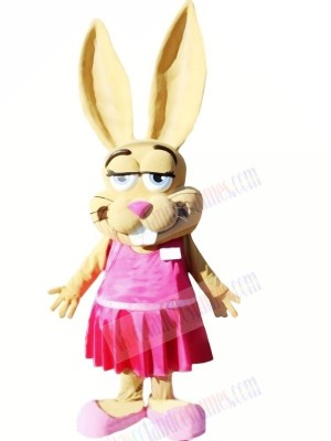Jackrabbit with Pink Shoes Mascot Costumes Animal