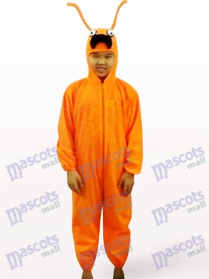 Orange Ant Open Face Kids Insect Mascot Costume