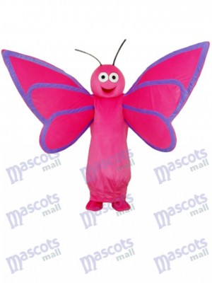 Pink Butterfly Mascot Adult Costume