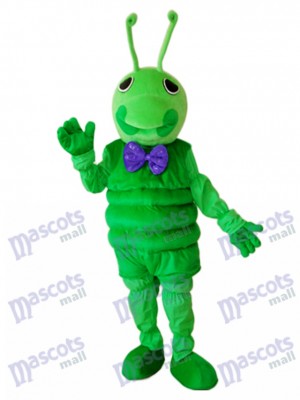 Green Worm Mascot Adult Costume Insect