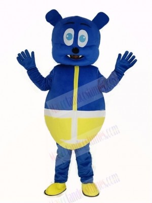 Blue Bear Monster Mascot Costume Cartoon