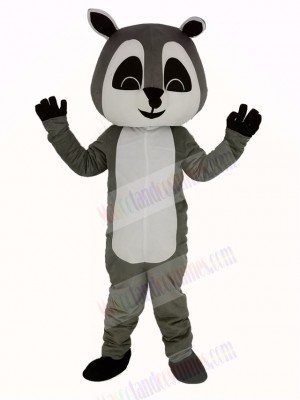 Gray Raccoon Mascot Costume Adult