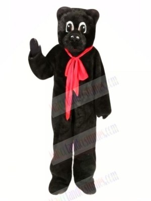 Black Bear with Red Bow Mascot Costumes Animal	