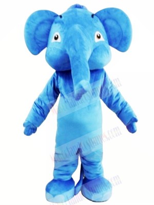 Blue Adult Elephant Mascot Costumes Animal