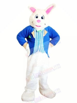 Blue Bunny with suit Mascot Costumes Animal