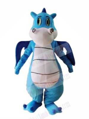 Cute Blue Dinosaur Mascot Costumes Animal