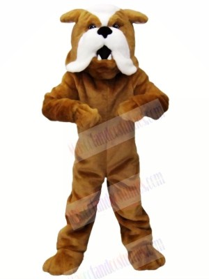 Strong Brown Bulldog Mascot Costumes Animal