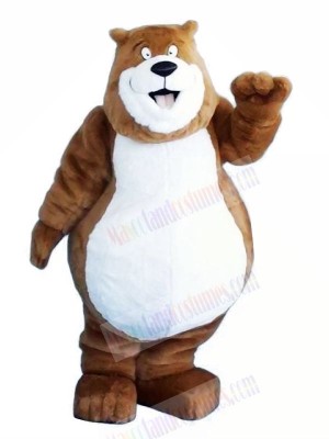 Fat Brown Bear Mascot Costumes Animal	