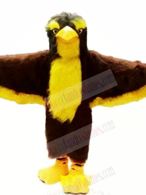 Brown and Yellow Eagle Mascot Costumes Animal	