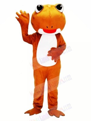 Brown Frog with Big Eyes Mascot Costumes Animal	