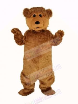 Fluffy Brown Bear Mascot Costume