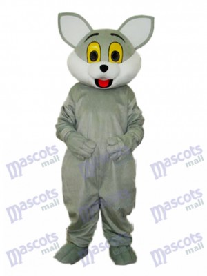 Grey Cat Mascot Adult Costume