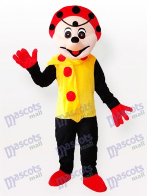 Spotty Clown in Yellow Dress Mascot Costume