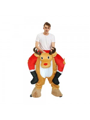 Elk Deer Carry me Ride on Halloween Christmas Costume for Adult