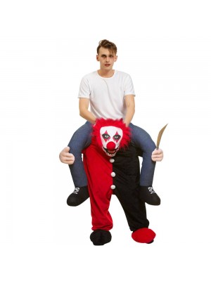 Horrible Clown Carry me Ride on Halloween Christmas Costume for Adult 