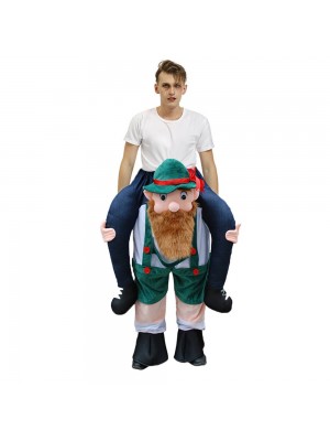 Beer Man Scotsman Leprechaun Carry me Ride on Halloween Christmas Costume for Adult/Kid