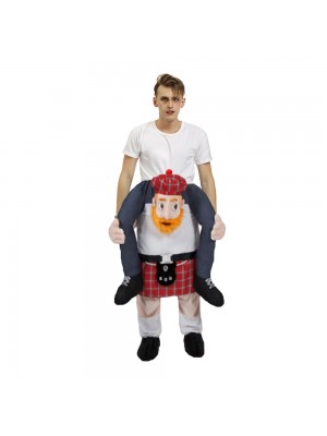 Beer Man Scotsman Leprechaun Carry me Ride on Halloween Christmas Costume for Adult