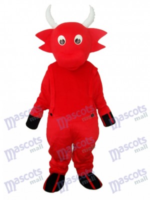 Red Cow Mascot Adult Costume Animal  