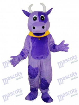 Purple Cow Mascot Adult Costume