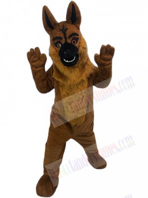 Brown Wolf Dog Hound Mascot Costume Animal