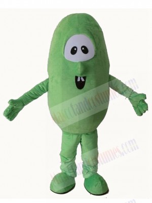Funny Green Cucumber Mascot Costume Cartoon