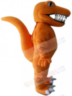 Fierce Orange Dinosaur Mascot Costume Animal