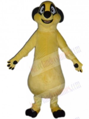 Cute Yellow Meerkat Mascot Costume Animal