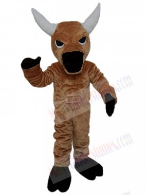 Brown Muscle Ox Bull Mascot Costume For Adults Mascot Heads