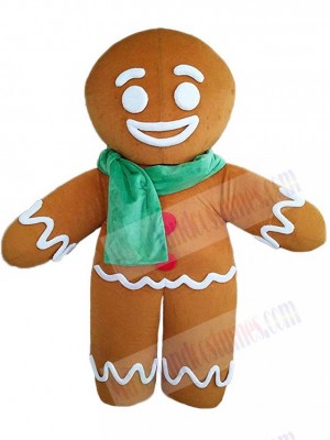 Gingerbread Man Mascot Costume Cartoon