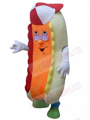 Funny Hot Dog Mascot Costume Cartoon