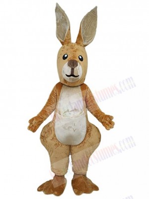 Brown Long Ears Kangaroo Mascot Costume Animal