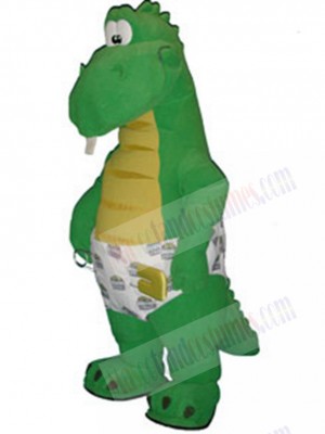 Green Baby Dinosaur Mascot Costume Animal