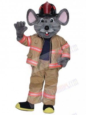 Fire Mouse mascot costume