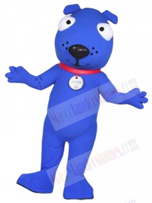 Blue Rover Dog Mascot Costume Animal