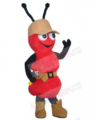 Red Ace Ant Mascot Costume Insect