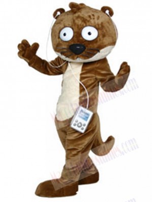 Funny Ollie the Otter Mascot Costume Animal