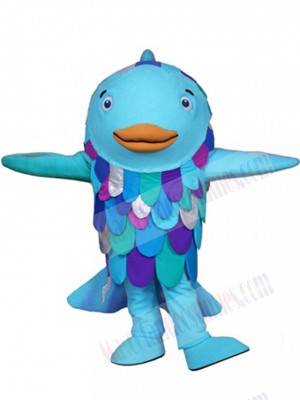 The Rainbow Fish Mascot Costume Cartoon