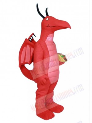 Taco Dragon Mascot Costume Cartoon