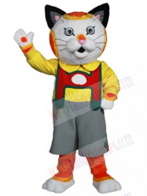 Huckle Cat Mascot Costume Cartoon