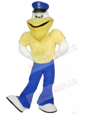 Pete the Pilot Pelican mascot costume
