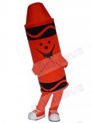 Red Crayola Crayon Mascot Costume Cartoon