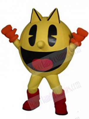 Cute PacMan Mascot Costume Cartoon