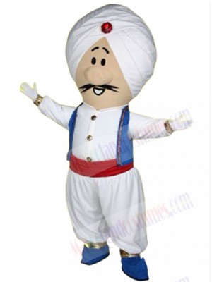Mahatma Rice Genie Mascot Costume Cartoon