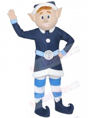 Happy Elfe Boy Mascot Costume Cartoon