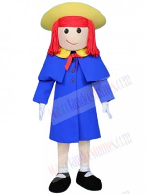 The Girl Madeline Mascot Costume Cartoon