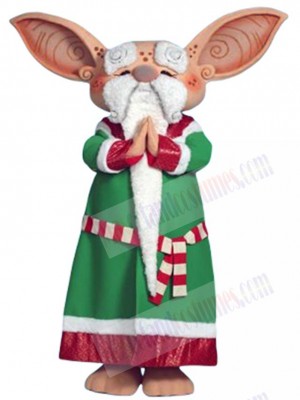 Long Beard Santa’s Sensei Mascot Costume Cartoon