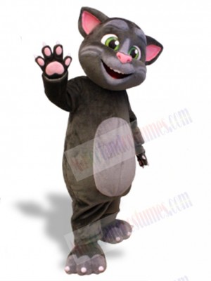 Cute Grey Cat Mascot Costume For Adults Mascot Heads